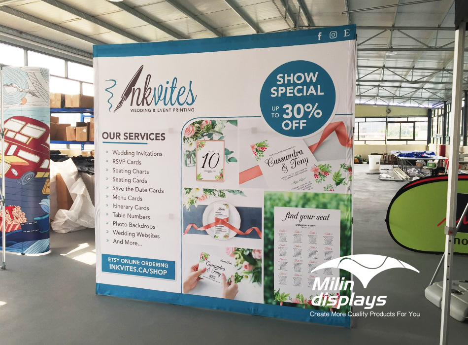 Pop Up Display,Tension Fabric Displays, Trade Show Displays/Backdrops, backdrop stand.